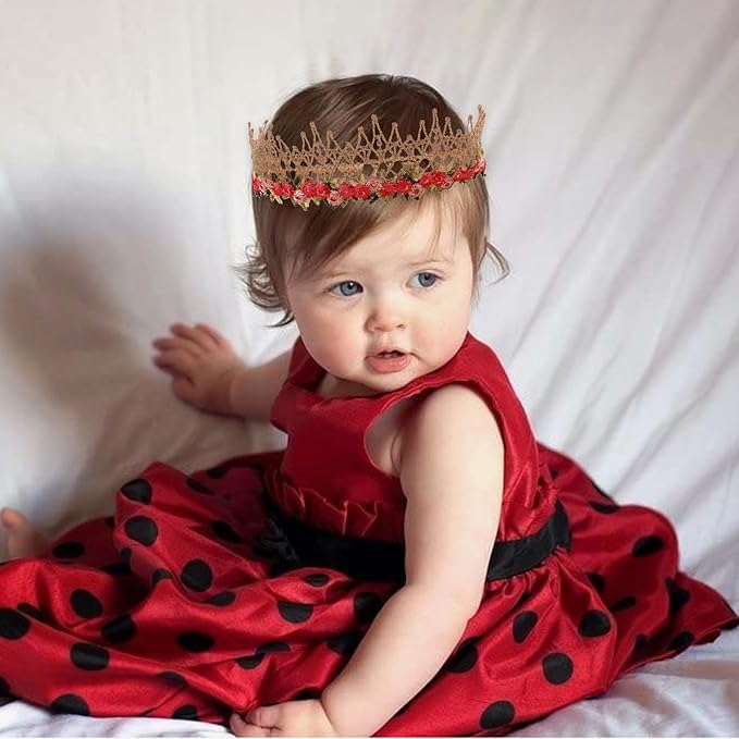 cherrboll 3pcs Baby Girl Headbands Flowers, Super Soft & Stretchy Nylon Floral Hairbands for Newborn Toddler