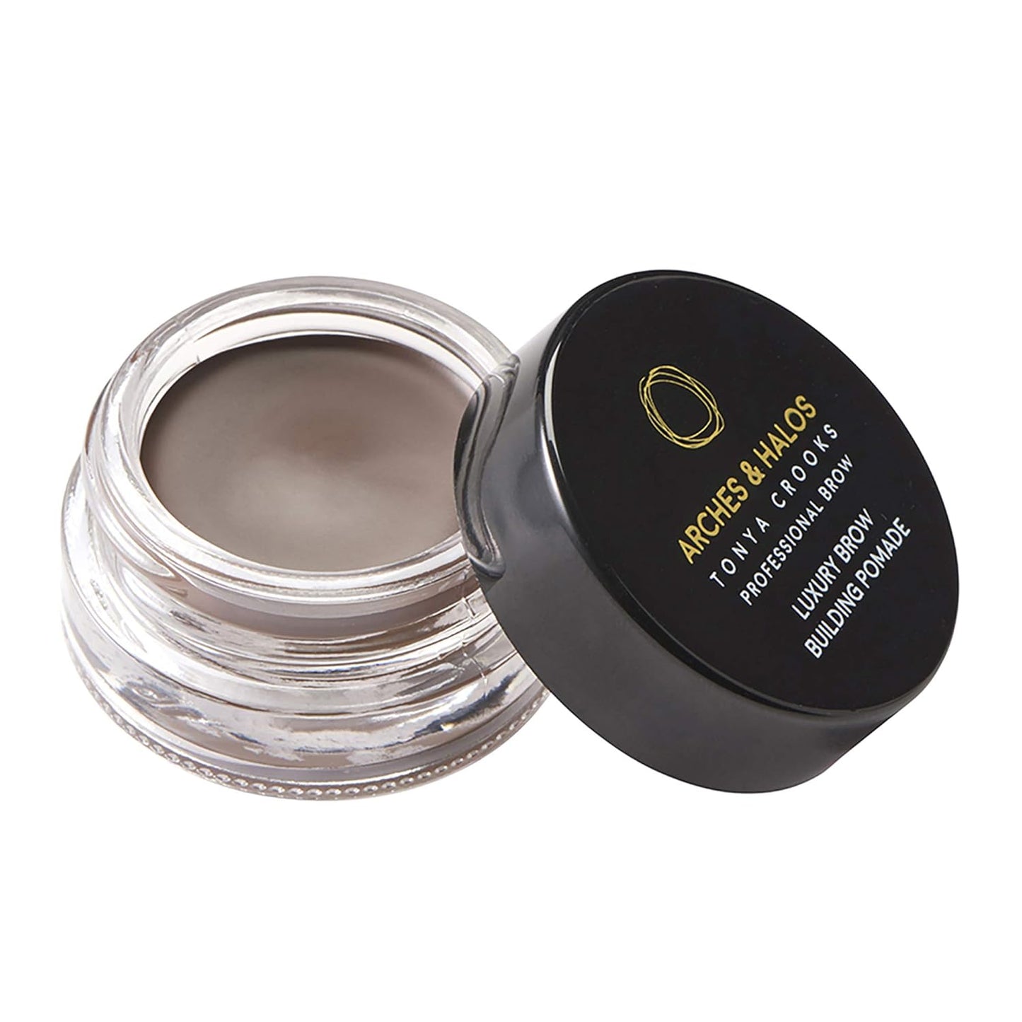 Arches & Halos Luxury Brow Building Pomade in Dark Brown, 0.1 Ounce (Pack of 2)