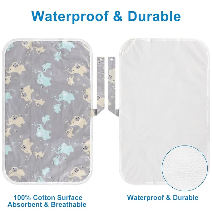 Accmor Portable Diaper Changing Pad, Foldable Waterproof Baby Changing Mat for Diaper Bag, Compact, Lightweight, Baby Changing Mat for Travel