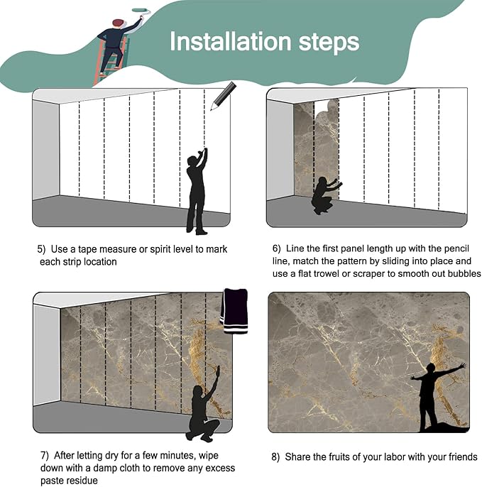 -Gold Abstract Marble Texture Bedroom Wallpaper XT15 L 180" x 115"