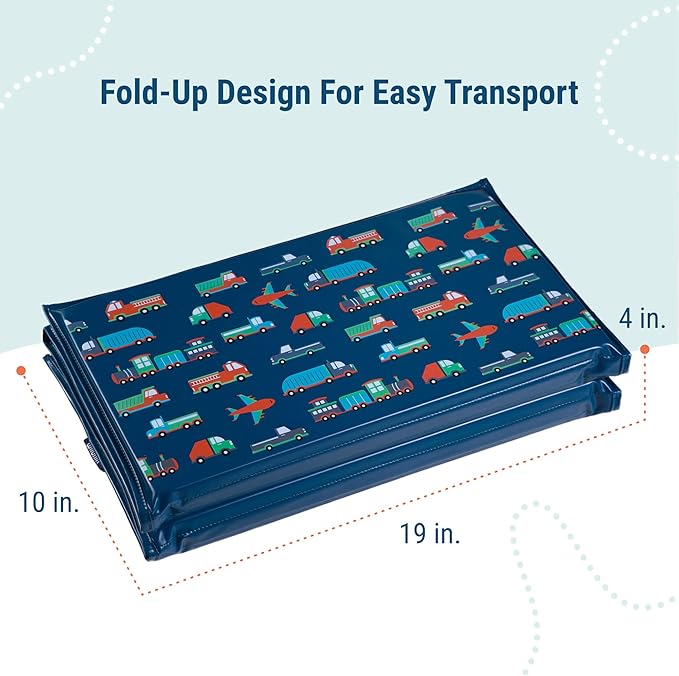 Wildkin Kids Vinyl Nap Mat – Foldable, Durable Rest Mat for Daycare & Preschool