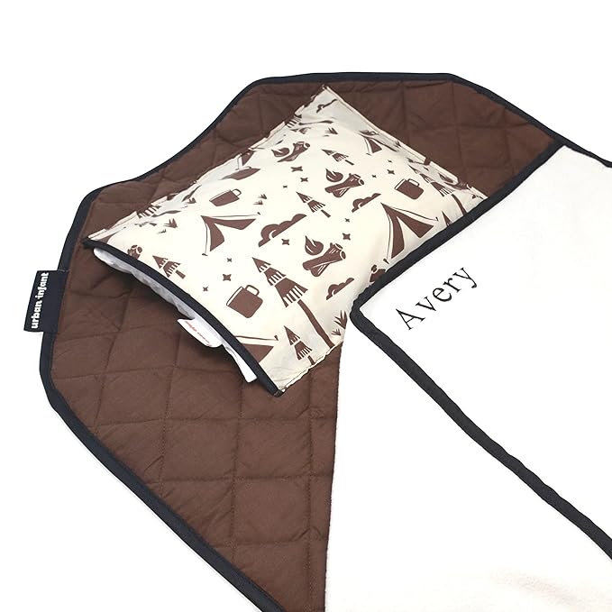Personalized Tot Cot Kids Nap Mat - Toddler Preschool Daycare Bedding Cover with Blanket and Pillow - Ages 2 Yrs to 5 Yrs