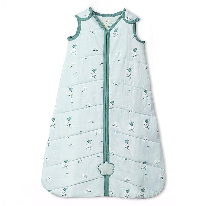 1.5 TOG Sleep Sack - Premium Organic Cotton, Soft, Breathable, Wearable Blanket for Newborns, Infants & Toddlers (0-6 Months), Unisex Baby Sleeping Bag, Gifts for Babies