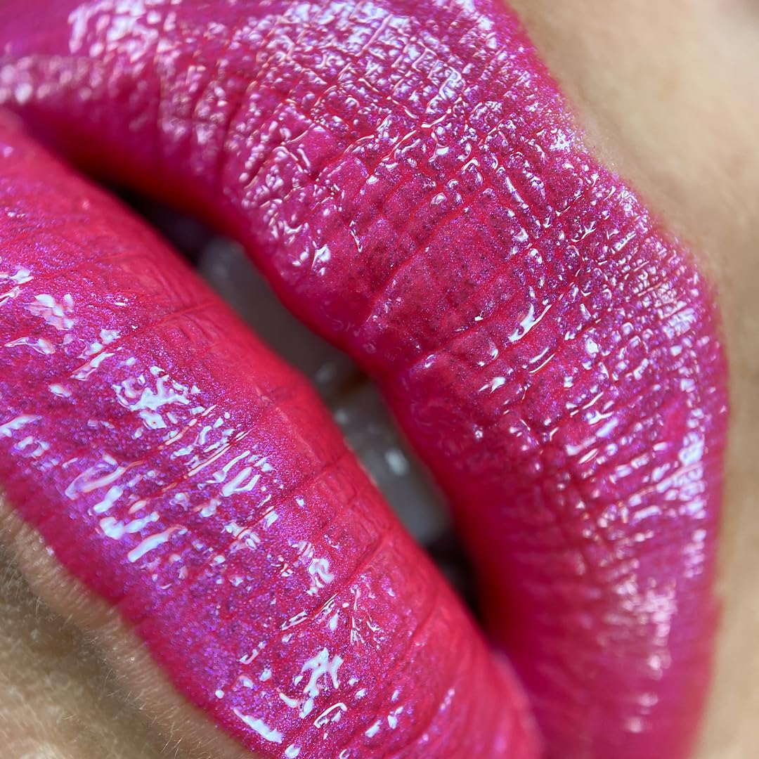 UNICORN SNOT Liquid Metal Lip Paint | Intense Pigment, Non-drying, Metallic Lip Color for Halloween Costume & Anime Cosplay | Gluten Free, Vegan & Cruelty-free Lip Makeup - GLOW (Alpha Pink)