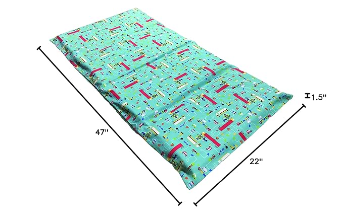 KinderMat 1.5" Thick + PBS Kids Kinderbundle - Washable Cover, Special Edition - Traffic JAM Design- Regular, Washable Sheet is 47" x 22", Value Bundle Great for Daycare & Family Households