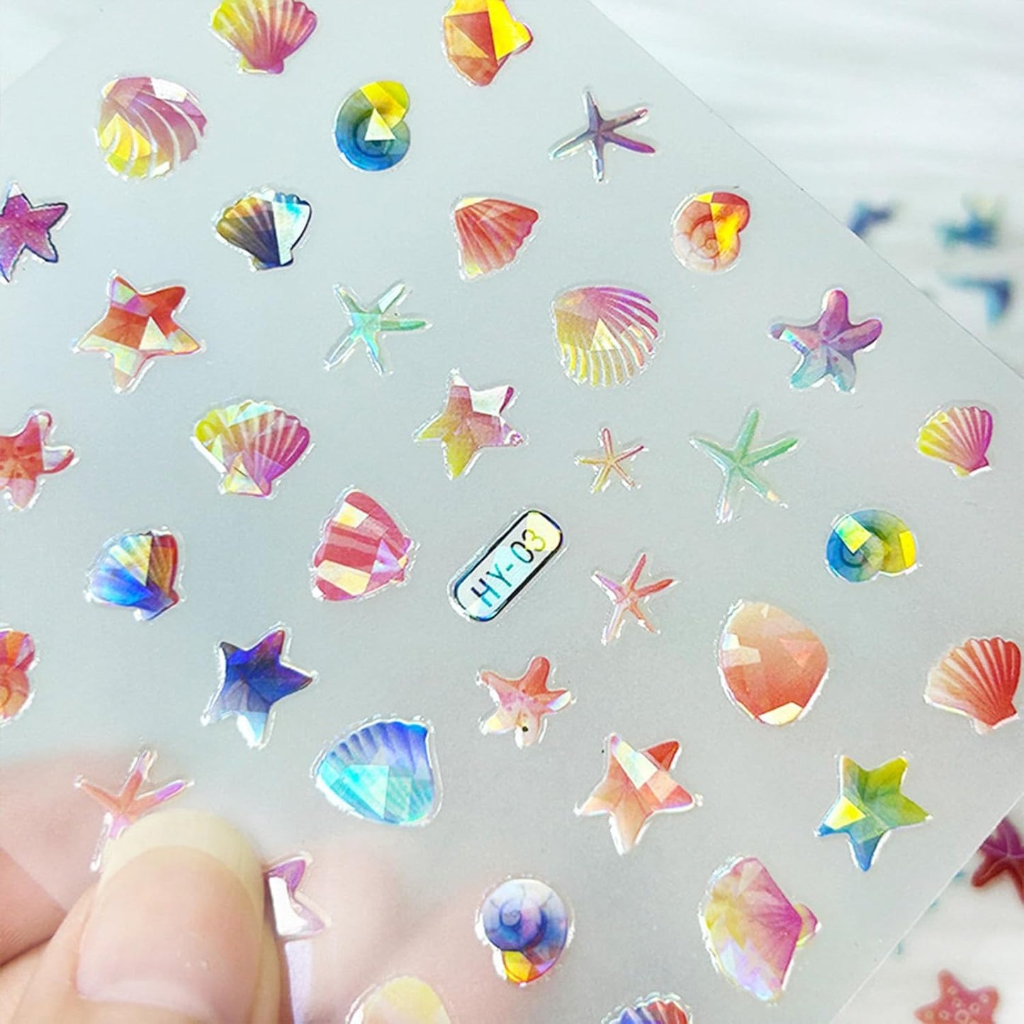 12 Sheets Ocean Nail Stickers Decals Summer Nail Decals for Nail Art 3D Self Adhesive Beach Nail Art Stickers Shellfish Starfish Designs Nail Art Supplies for Women Nail Manicure Decorations