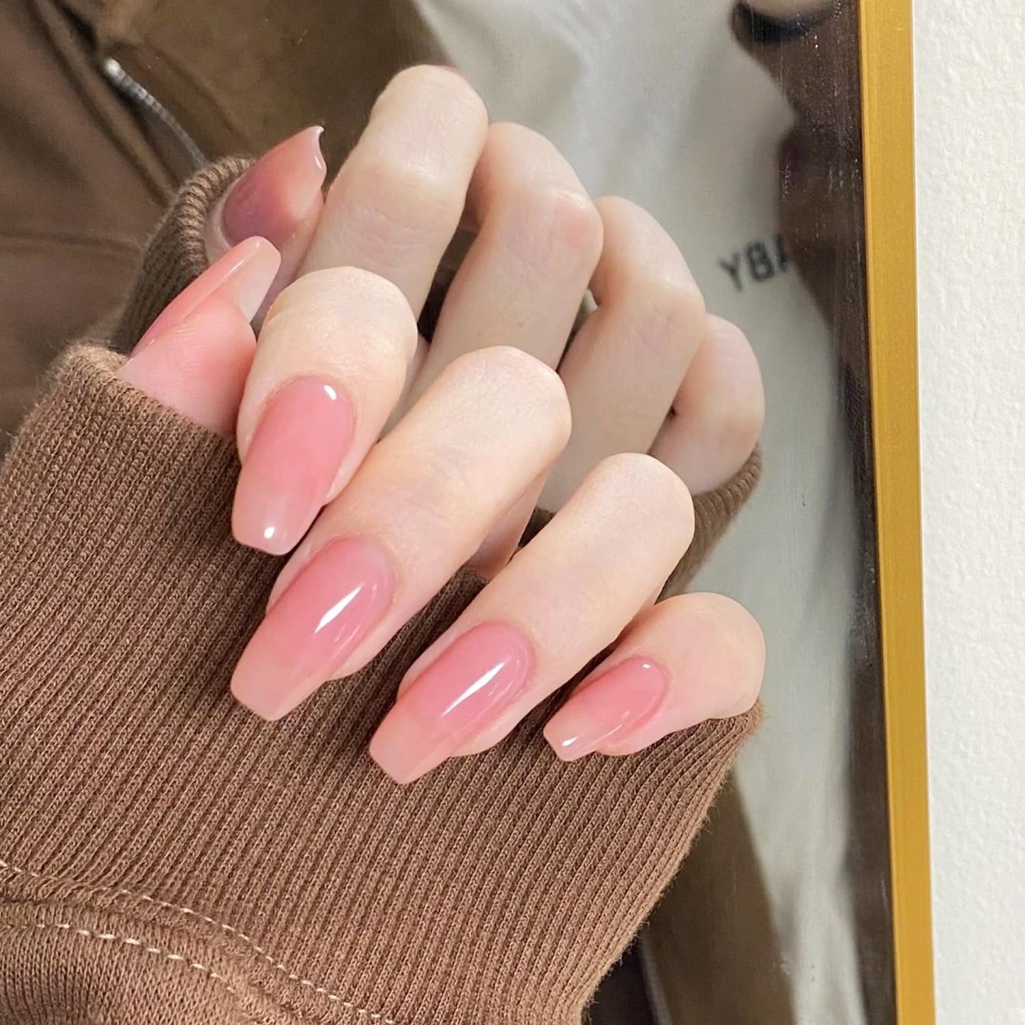 Major Dijit Quick Dry Nail Polish 12ml/0.41fl oz Nude Pink Regular Nail Lacquer Fast Drying & Long Lasting Nail Polish Nail Art Effect for Nail Salon