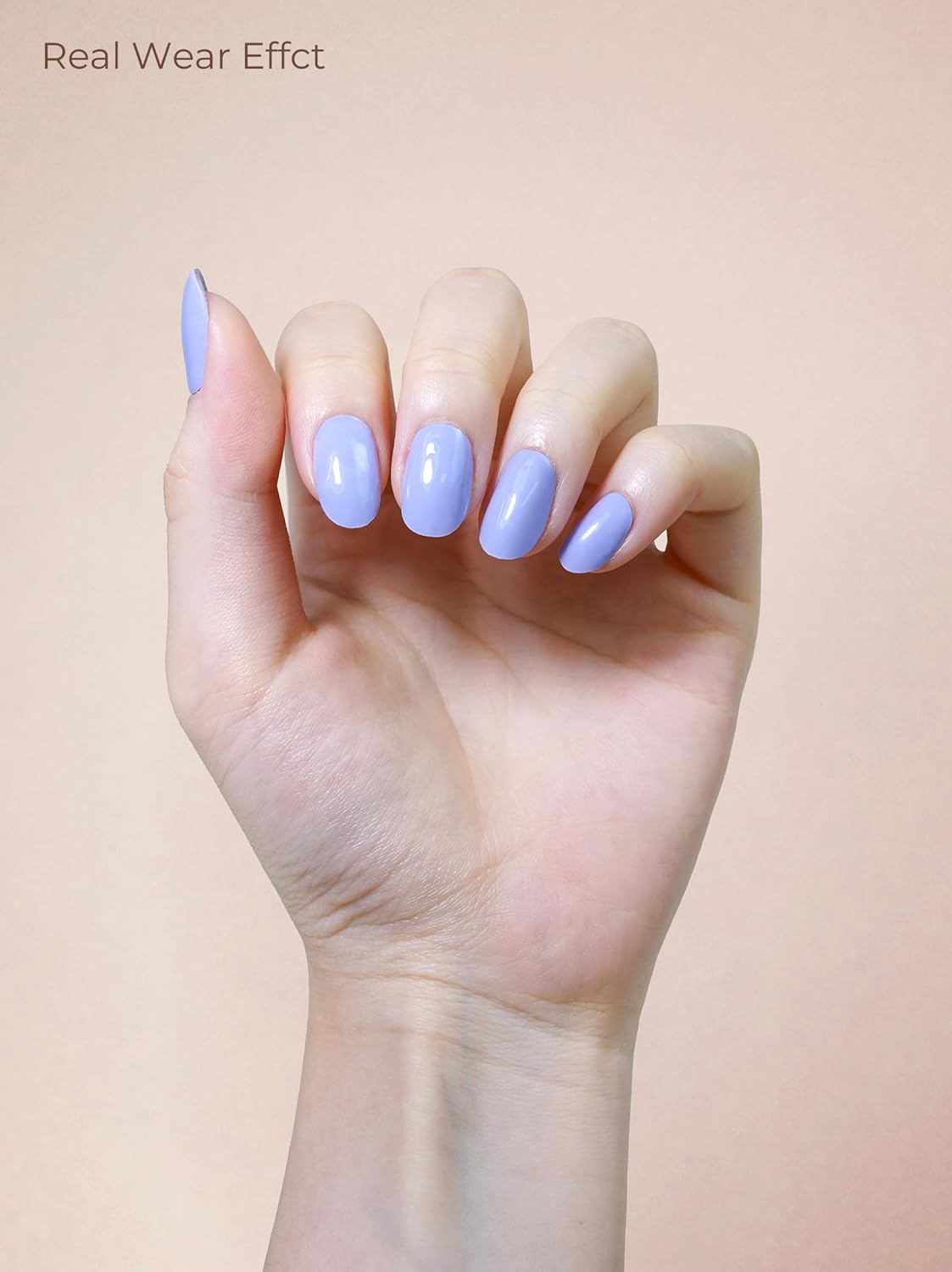 Pre Cured Gel Nail Strips - 44PCS Salon Quality Gel Nail Stickers - Long Lasting Polish Wraps for Women no UV Light Needed Easy Apply& Remove (Royal Purple)