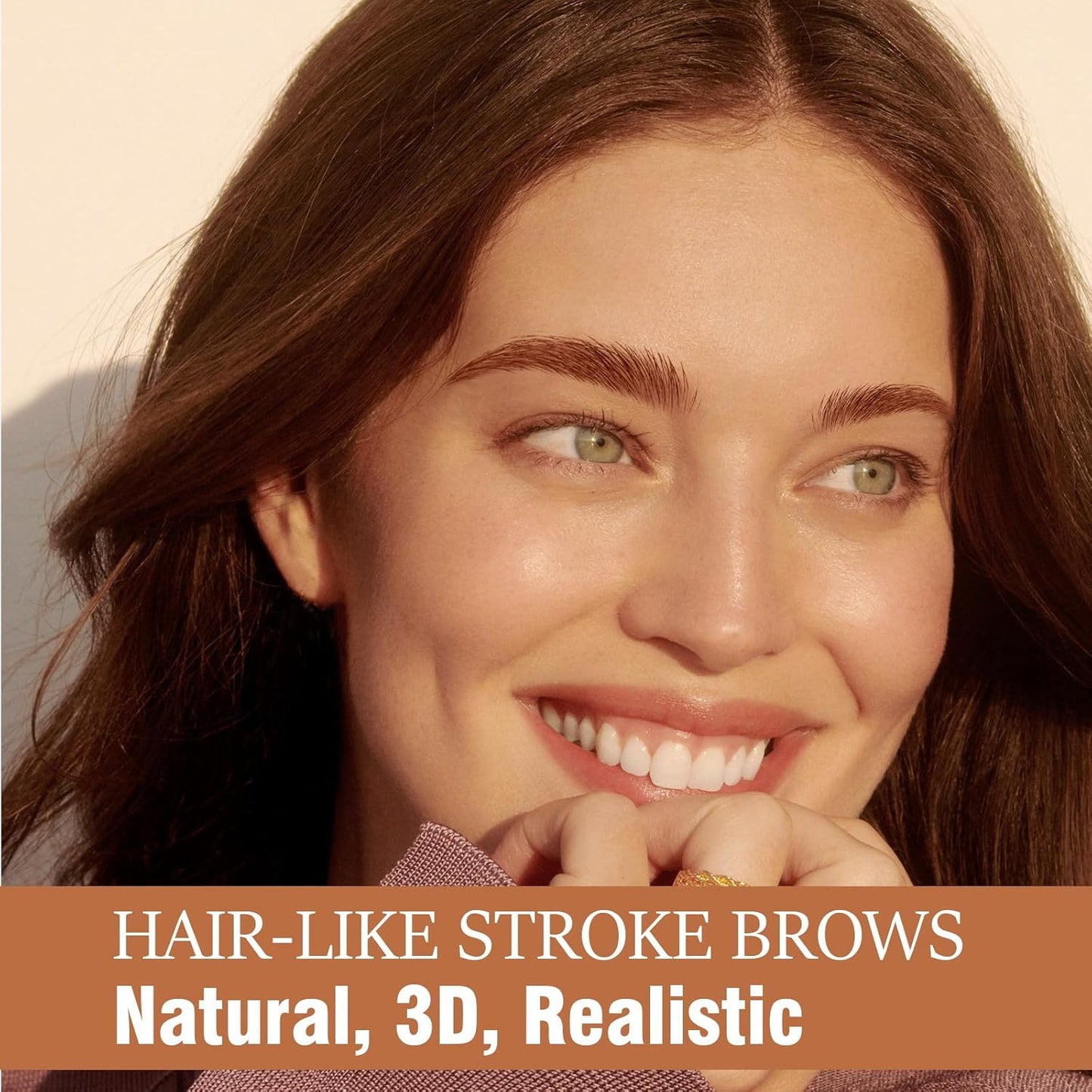 Eyebrow Pen, 2-in-1 Dual-Ended Microblading Eyebrow Pencil, Magical Faux Brow Pen with 4-Fork-Tip & Precise Brush-Tip Create Natural Hair-Like Brow, Waterproof, Stay on All Day, Dark Brown,1Pcs