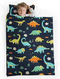 PHF Large Dinosaur Toddler Nap Mat Set, with Removable Pillow for Toddler Boys, Soft and Lightweight for Daycare, Preschool, Travel, Kindergarten Sleeping Bag, Fits Ages 3-6 Years, Large Dinosaur