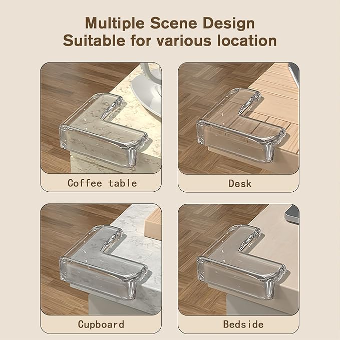 16 Pack Corner Protectors, Baby Corner Protector Guards, Table Corner Guard & Edge Safety Bumpers to Cover Sharp Furniture & Table Edges