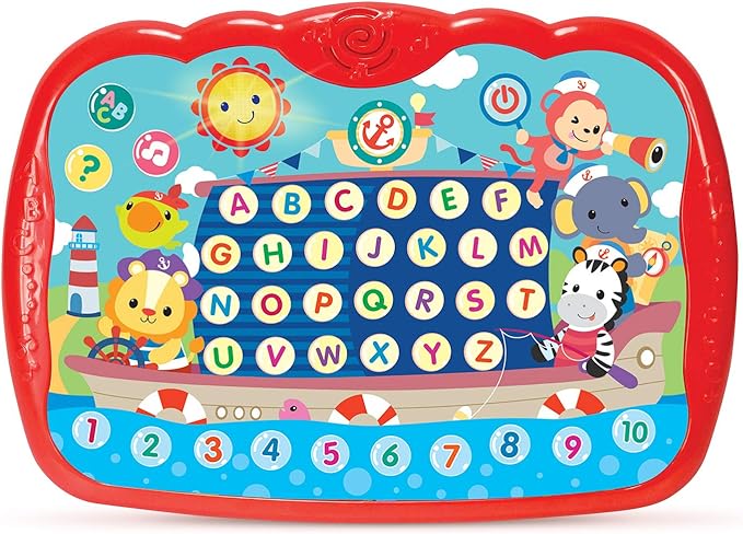 Learning Tablet for Toddlers 1-3 - Educational ABC Toy to Learn Alphabet, Number, Music & Words - Early Development Electronic Learning & Activity Game, Suitable for 1 2 3 Year Old Boys & Girls