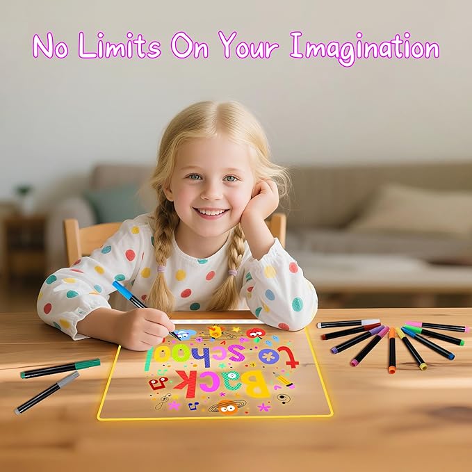 Signsxcel12-Color Liquid Chalk Markers for Led Note Board, Compatible with Light Up Drawing Board, Windows, Blackboard, Glass, Neon Erasable Markers,Wet or Dry Erase Markers Fine Tip