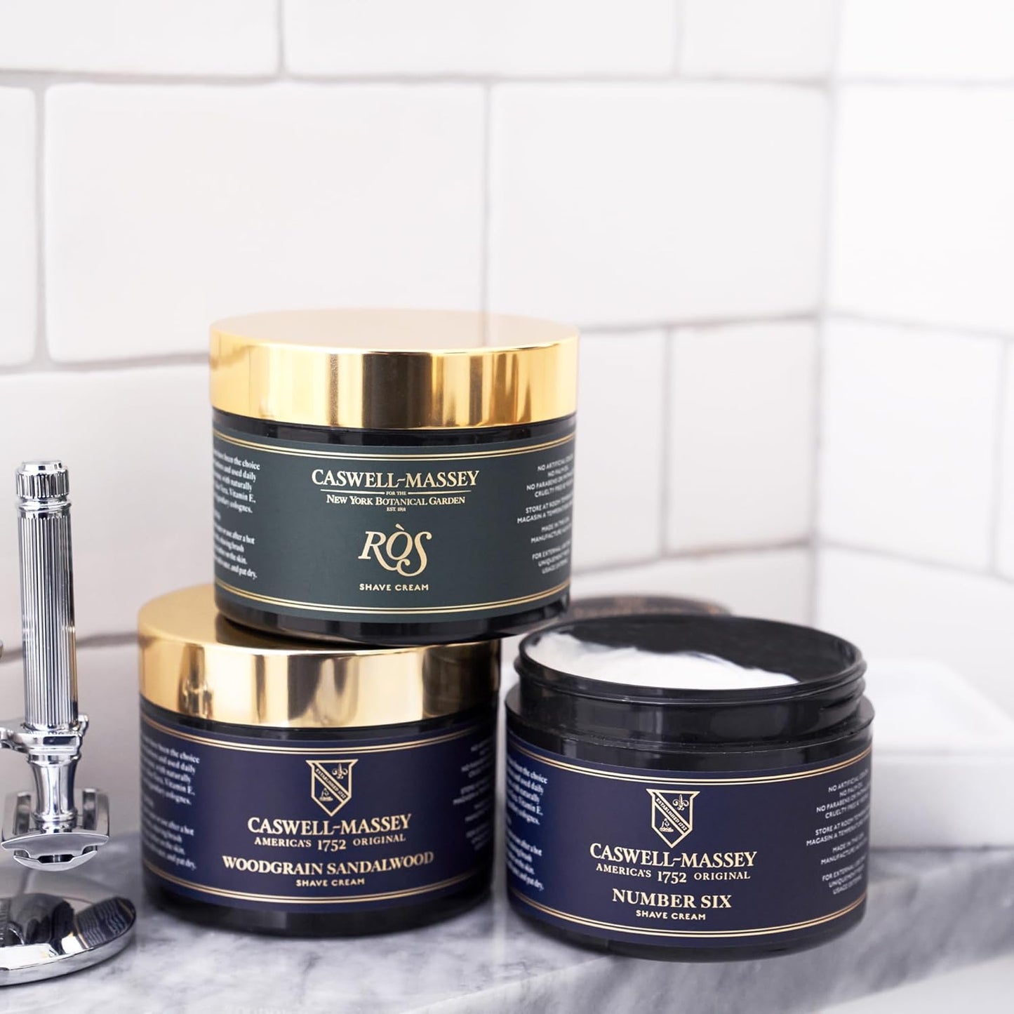 Caswell-Massey Heritage Almond Shave Cream, Natural Men’s Shaving Cream for Smooth Beard Shaving, Soothing for Sensitive Skin, USA Made, 8 Fl Oz