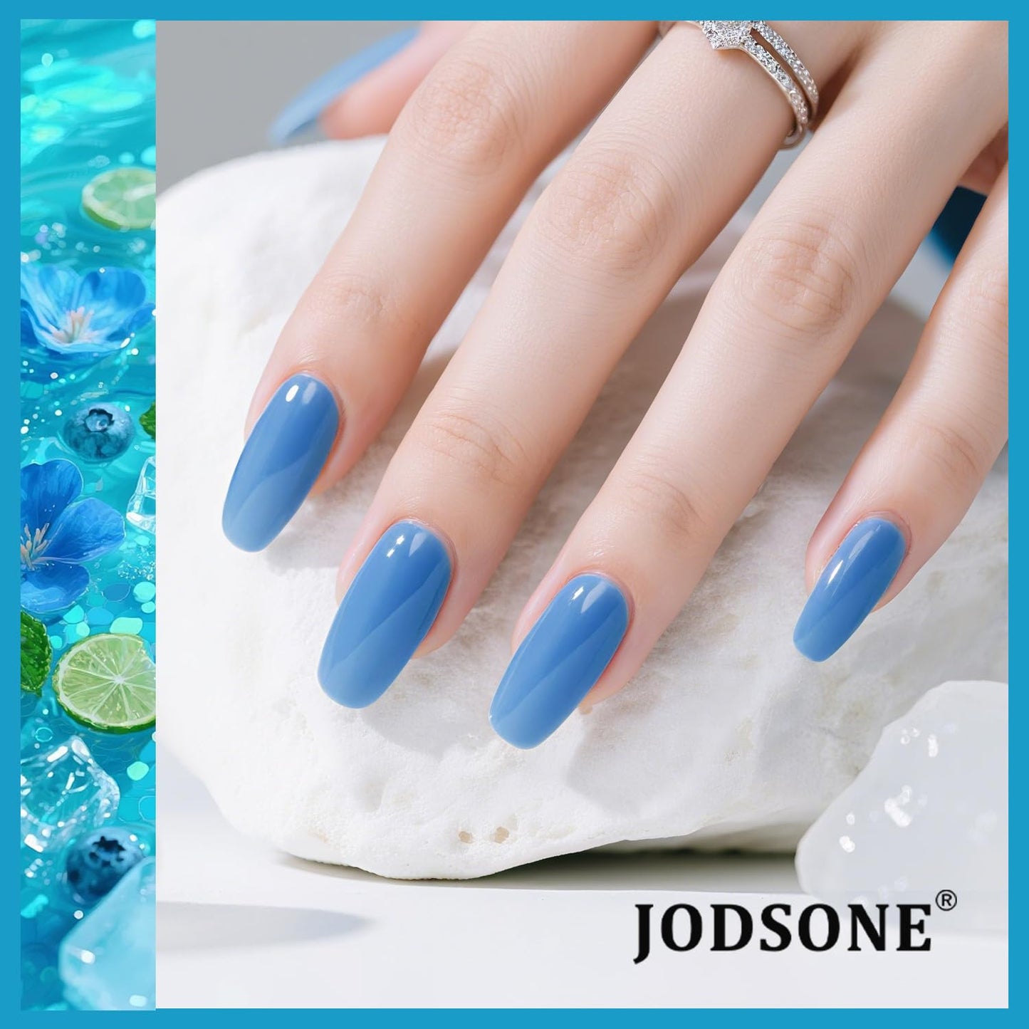 JODSONE 32 Colors Jelly Gel Nail Polish Kit with U V Light Crystal Transparent Classic Color 4 Functional Gel for All Seasons