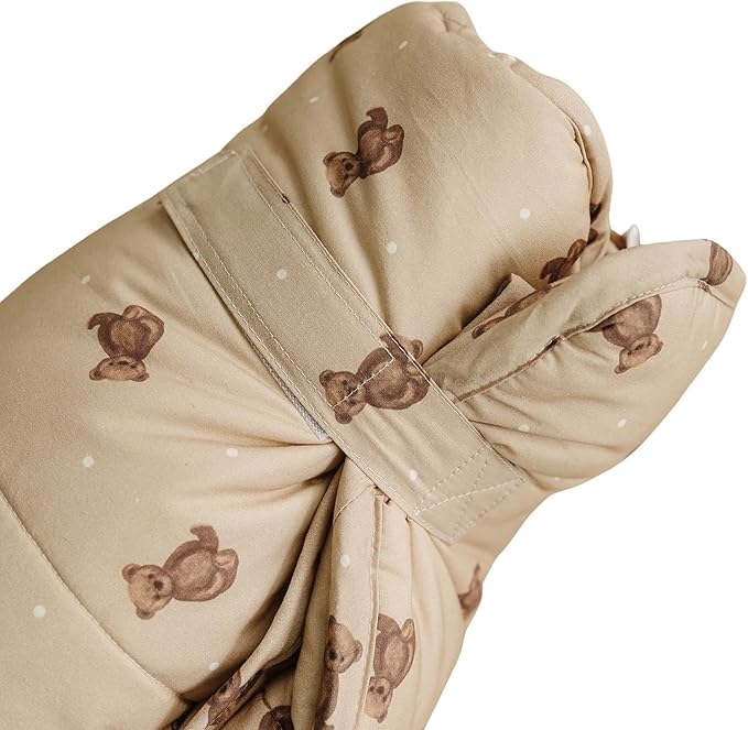 Organic Toddler Nap Mat – 100% Cotton Kids Washable Sleeping Mat & Detachable Pillow – Sleeping Bag with Soft 1.5” Pad – Ideal Nap Mat for Daycare, Preschool, & Sleepovers