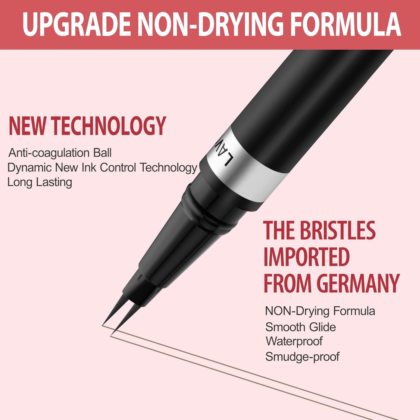 Eyebrow Pencil, 2-in-1 Waterproof Eyebrow Pen, with 2 Tip Microblading Eyebrow Pencil and Ultra-Precise Brow Pencil, with Eyebrow Brush, Eyebrow Pencils for Women, Natural Hair-Like Brows-Black Brown