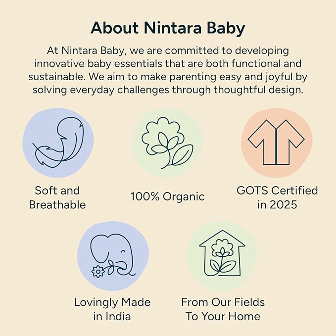 1.5 TOG Sleep Sack - Premium Organic Cotton, Soft, Breathable, Wearable Blanket for Newborns, Infants & Toddlers (0-6 Months), Unisex Baby Sleeping Bag, Gifts for Babies