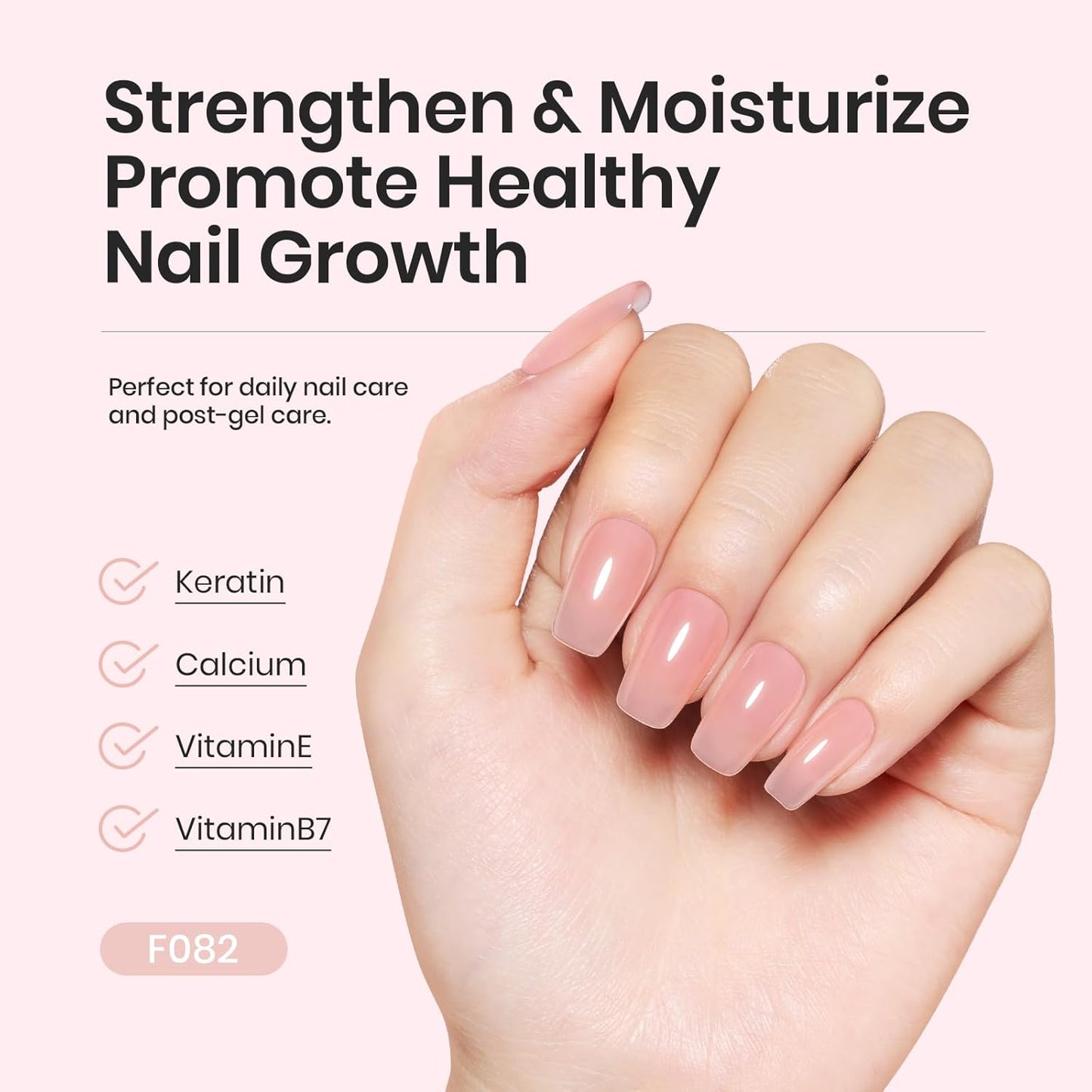 Beetles Rubber Base Builder Nail Gel Set - 6 Colors Nude Pink White Base Gel Polish for Nail Extension, Repair and Sculpting, Soak Off LED Manicure Art Design Gifts for Women