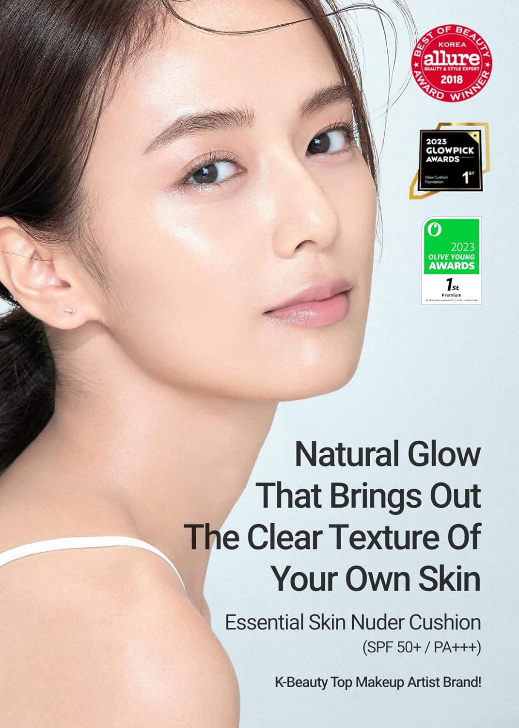 Essential Skin Nuder Cushion (Medium) | Refill Included + Essential Mool Micro Fitting Face Mist (120 ml)