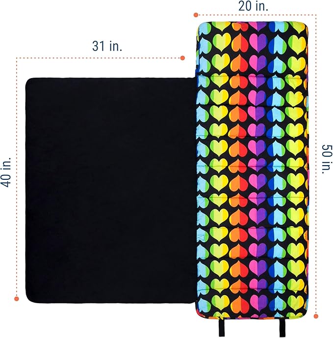 Wildkin Kids Original Nap Mat – Cozy Kids Sleep Mat with Pillow, ideal for School & Travel