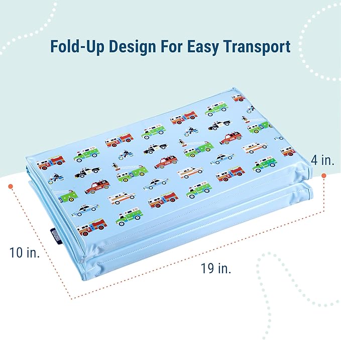 Wildkin Kids Vinyl Nap Mat – Foldable, Durable Rest Mat for Daycare & Preschool