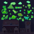 Glow in The Dark Dinosaur Wall Decals Stickers, Removable Footprints Dino Stickers for Ceiling, Jungle Wall Decor for Nursery, Decoration Classroom Gift for Boy Toddlers