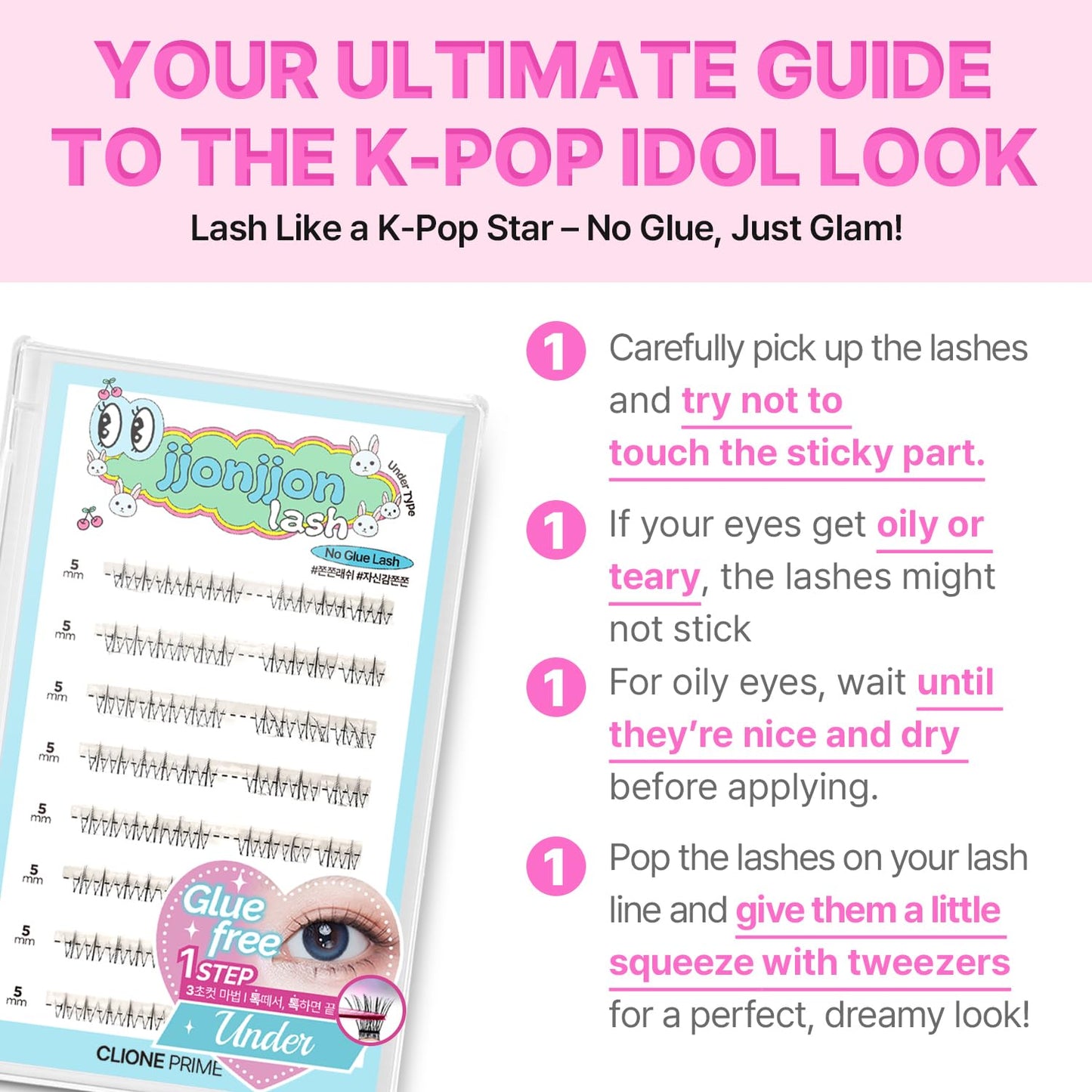 Korean Self Adhesive Lash Clusters Volume Look No Glue Press On Pre Bond Lash Clusters Fluffy Self Adhesive False Eyelashes No Glue Needed Reusable Wispy Eyelash Extensions