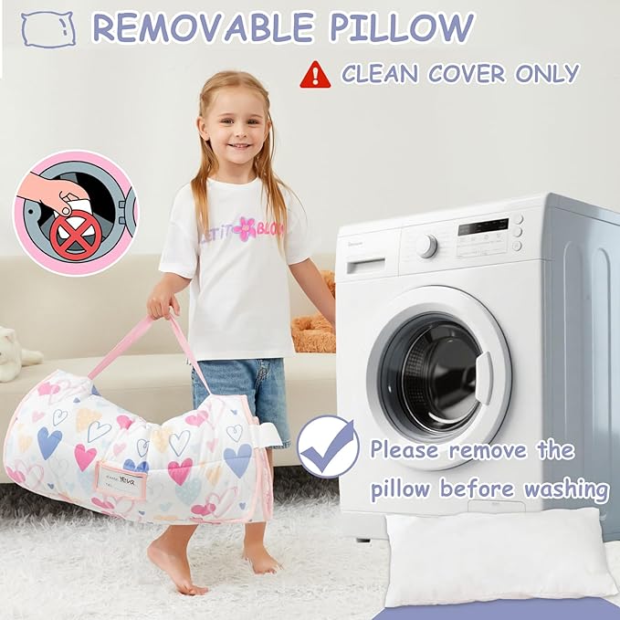 softan Toddler Nap Mat with Pillow and Blanket, Extra Large Rolled Napping Mats,Slumber Bags for Boys Girls,Easy to Roll up,Kids Sleeping Bag for Daycare, Preschool Travel Camping