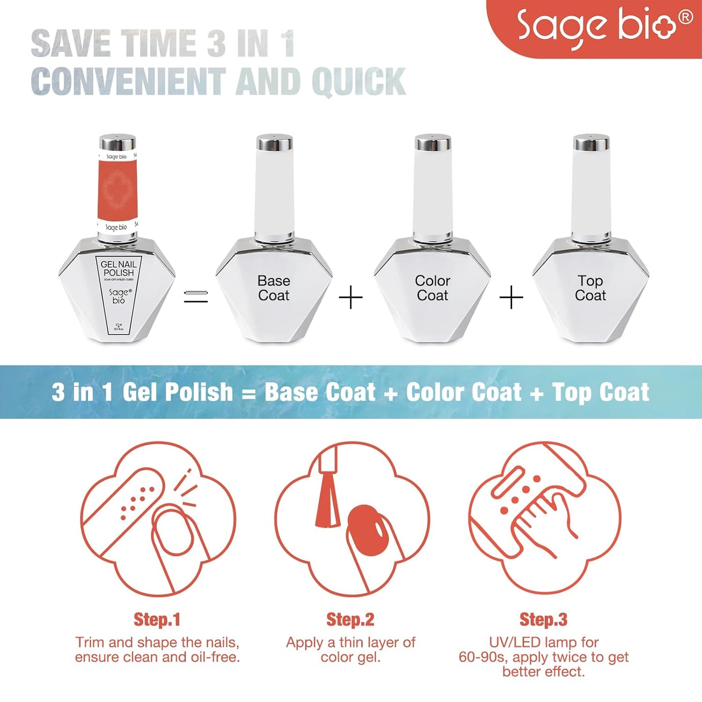 Multifunctional Cat Eye Gel Nail Polish, No Base or Top Coat Required, 15ml, Lasts Up to 4 Weeks, UV/LED Cured, Easy Application, R103