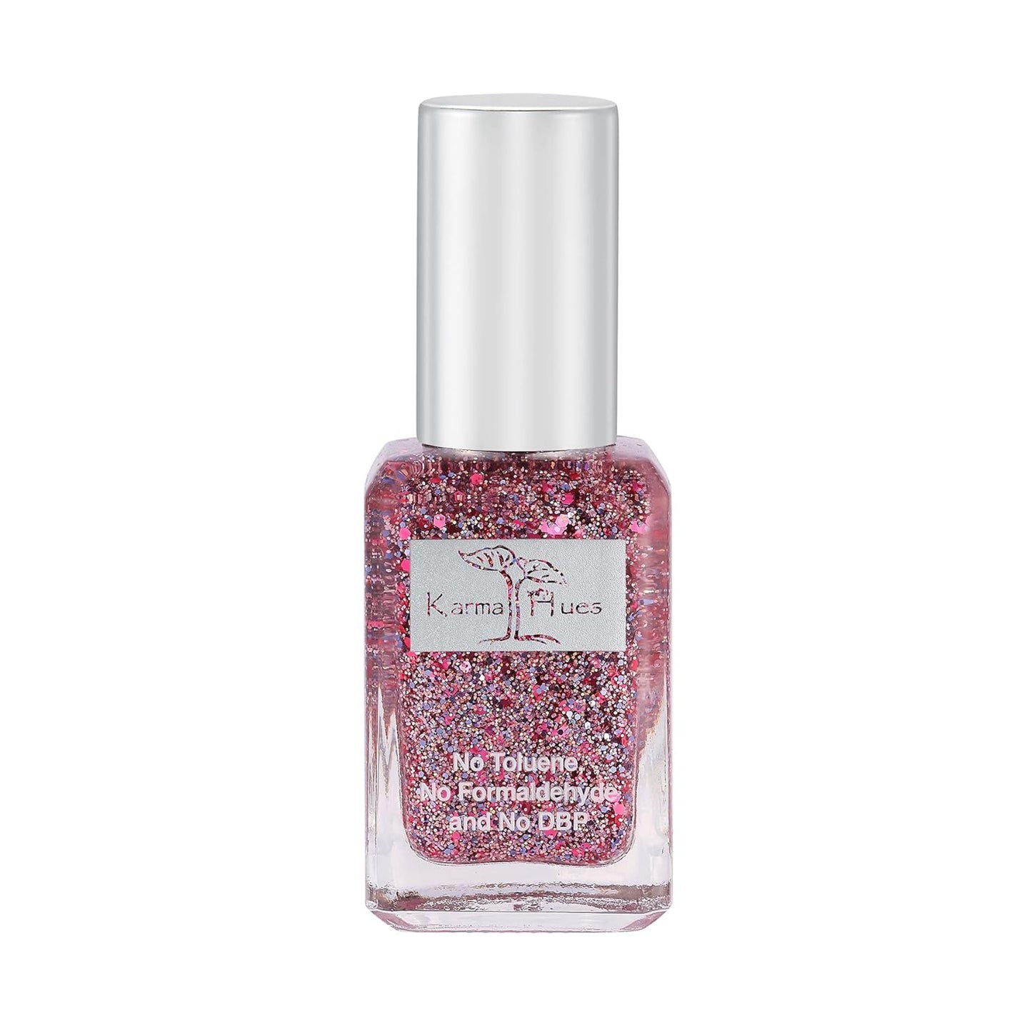 karma organic Natural Nail Polish, Vegan, and Cruelty-Free, No Toluene, No Formaldehyde, No DBP, and Free of TPHP, Bubbly Ro Who