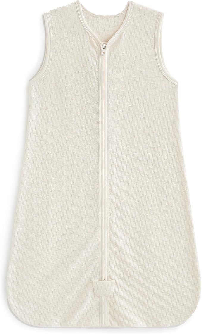 KUB Baby Unisex Sleep Sack 6-12 Months 2-Way Zipper Sleeveless Sleeping Bag 100% Cotton Wearable Blanket for Newborns Infant