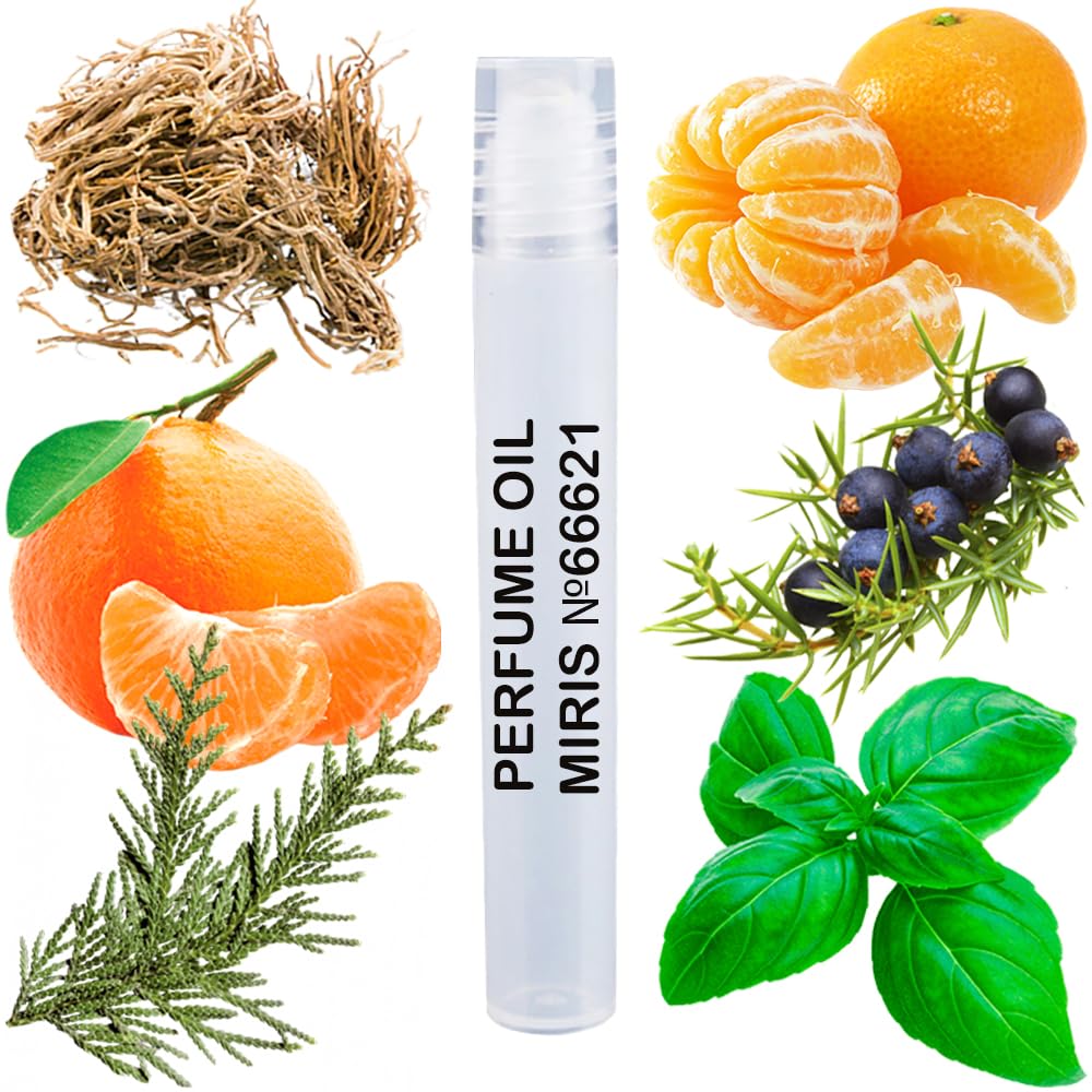 MIRIS Perfume Oil No. 66621, Inspired by Clementine California, Long-Lasting Unisex Roll-On For Women and Men, Rollerball 0.34 Fl Oz / 10 ml