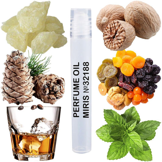 MIRIS Perfume Oil No. 32188, Inspired by St To He White Cristal, Long-Lasting Men Roll-On, Rollerball 0.34 Fl Oz / 10 ml