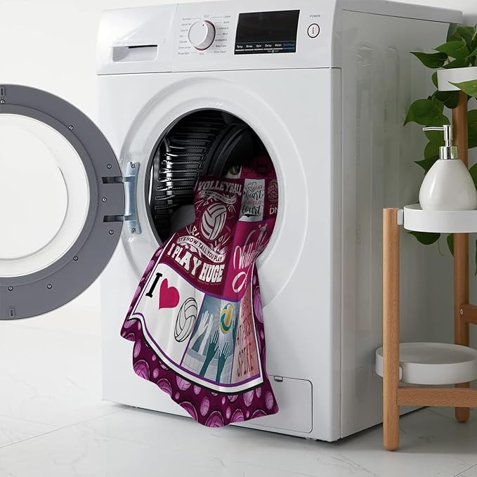 Volleyball Blanket Volleyball Decor Throw Blanket Gifts for Girl Woman Kids Super Soft Flannel Lightweight Fluffy Plush Fuzzy Fleece Sports Blanket for Bed Sofa 40"X50"