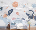-Nursery Cartoon Space Planet boy Children's Room Wallpaper XT12 L 180" x 115"