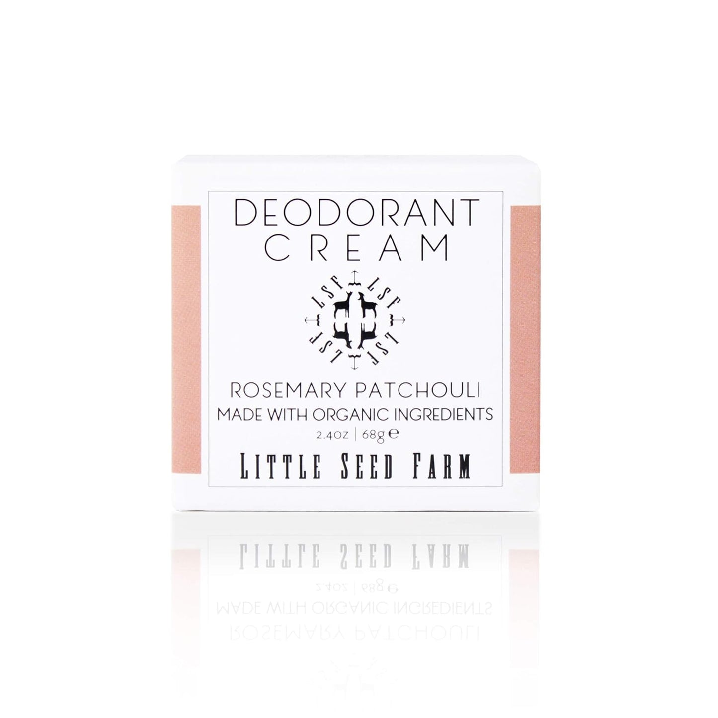 Little Seed Farm All Natural Deodorant Cream, Aluminum Free Deodorant for Women or Men, 2.4 Ounce - Rosemary Patchouli