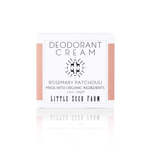 Little Seed Farm All Natural Deodorant Cream, Aluminum Free Deodorant for Women or Men, 2.4 Ounce - Rosemary Patchouli