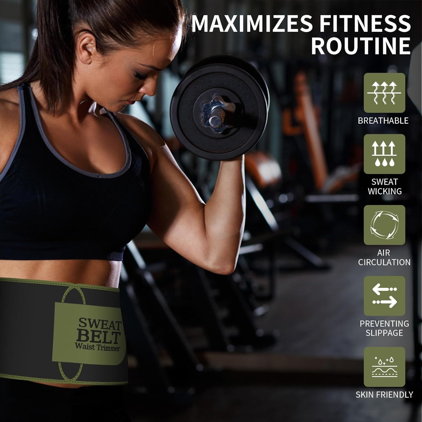 ZPP Waist Trainer for Women and Men, Neoprene Sweat Band Waist Trimmer Belt Slimming Stomach Wrap for Workout