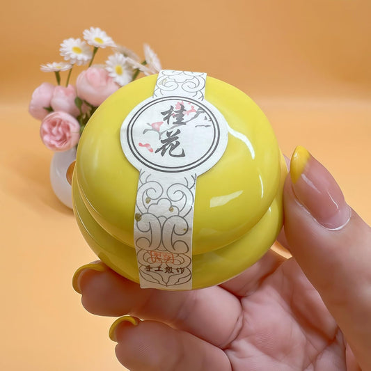 Chinese Style Ancient Solid Balm - Portable Solid Fragrance Balm - Natural Perfume for Men and Women (Osmanthus)