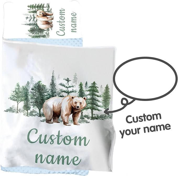Personalized Toddler Nap Mats for Preschool, Custom Name Kids Sleeping Bag for Daycare, Roll Up Sleeping Mat with Removable Pillow and Soft Dot Minky Blanke for Boys Camping Travel
