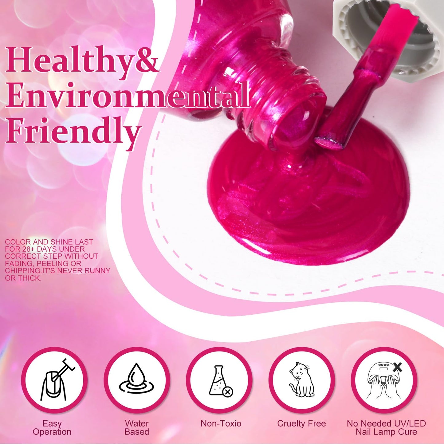 Major Dijit Quick Dry Nail Polish 12ml/0.41fl oz Crimson Regular Nail Lacquer Fast Drying & Long Lasting Nail Polish Nail Art Effect for Nail Salon