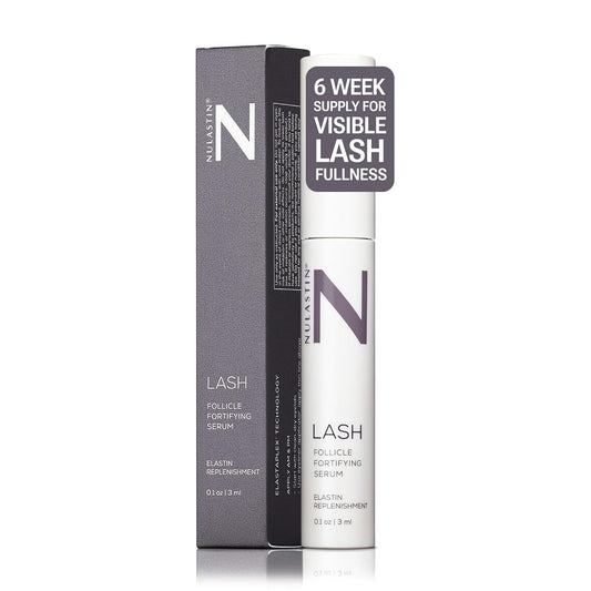 NULASTIN Eyelash Serum for Thicker Looking Lashes - Follicle Fortifying LASH Serum - Clinically Tested Eyelash Enhancing with Keratin - From the Experts in Brows and Lashes (0.1 Fl Oz)