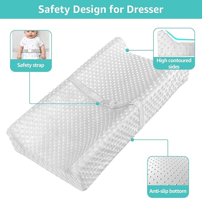 YENING Soft Baby Changing Pad for Dresser Diaper Changing Table Mattress with Cover for Babies and Toddlers Waterproof