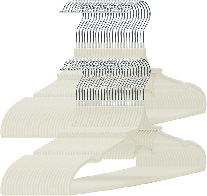 GoodtoU Baby Hangers, 50 Pack Kids Velvet Hangers for Closet Baby Felt Hanger for Toddler Infant Nursery Child Small Children (12.8 x 8.54, Star)