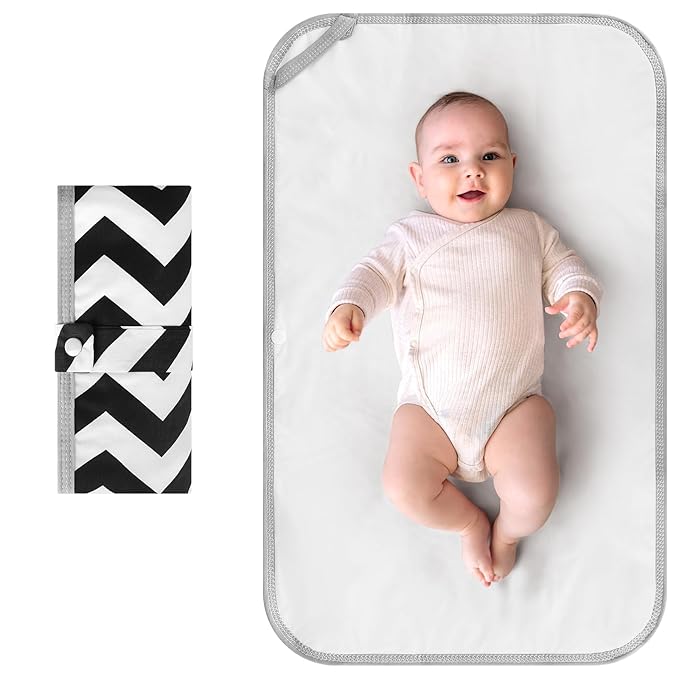 Accmor Portable Diaper Changing Pad, Foldable Waterproof Baby Changing Mat for Diaper Bag, Compact, Lightweight, Baby Changing Mat for Travel