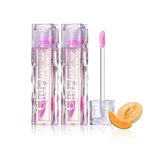 Color Changing Lip Oil, Magic Warm Change Moisturizing Lip Balm, Fruit Flavoured No-Sticky Plumping Lip Oil Long Lasting Hydrating High Shine Lip Care 0.16oz/4.5ml (2Pcs Set)-01