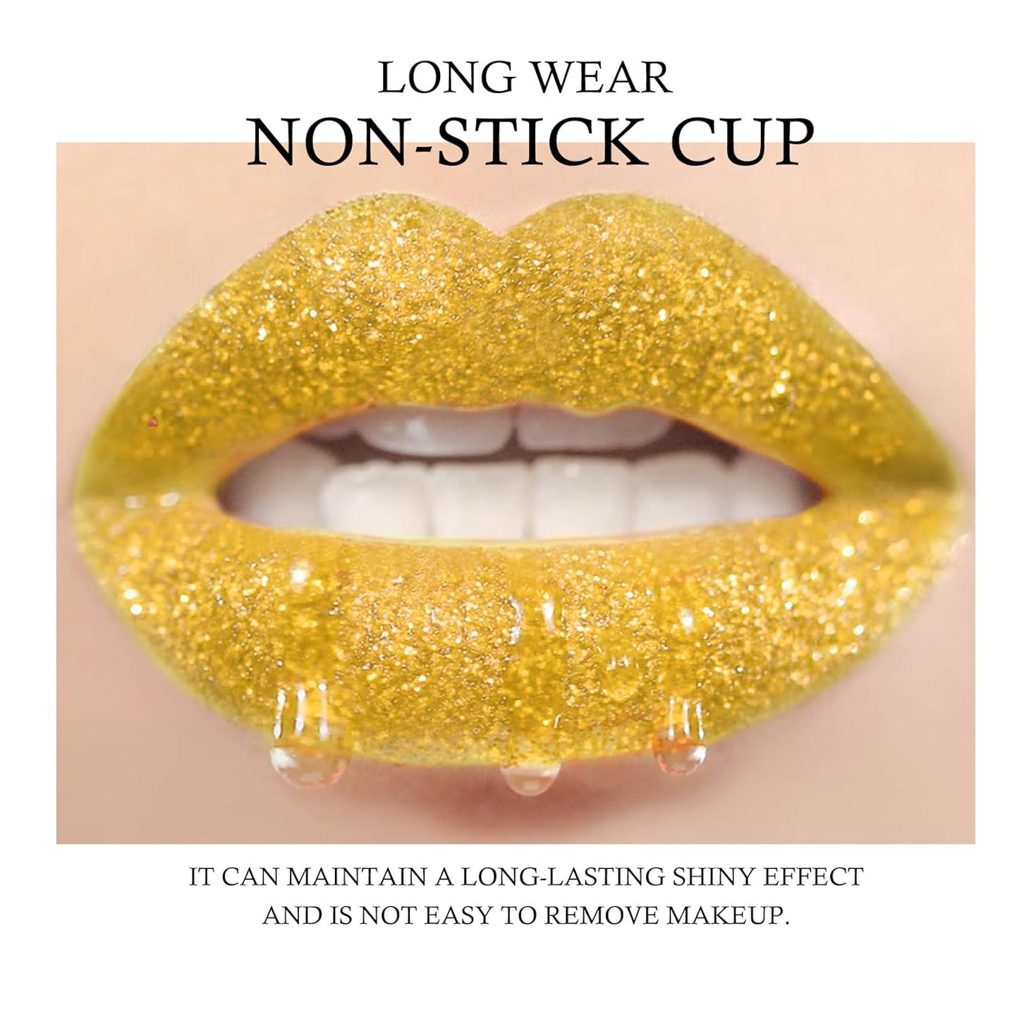 KYDA 3 Colors Glitter Lip Kit, Diamond Metllic High Pigmented Powder for Lips Cosmetics, Glitter Lips Makeup,with Lip Primer and Brush, Long Wear-Set D