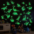 Glow in The Dark Dinosaur Wall Decals, Glowing Stickers for Ceiling, Boys Bedroom Decoration, Large Luminous Removable Dinosaur Wall Decor for Nursery, Kids Birthday Gift