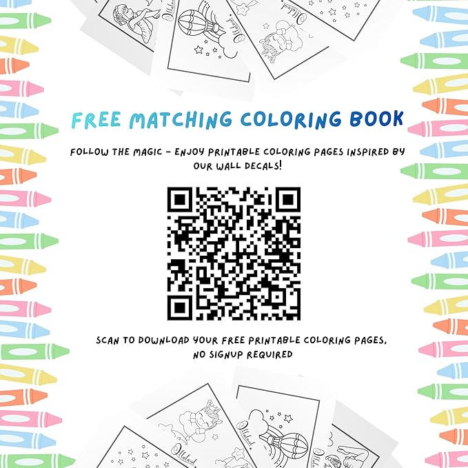 Hot Air Balloon & Clouds Wall Decals - Peel and Stick Watercolor Rainbow Stars Bird Wall Stickers, Decor for Baby Nursery, Toddler & Kids Bedroom Walls